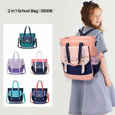2 in 1 School Bag : 05008